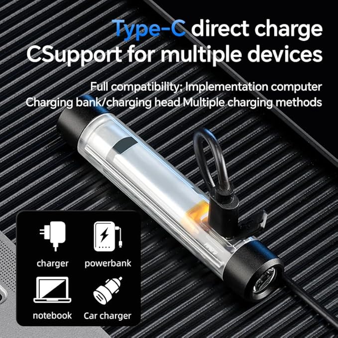 Rechargeable Flashlights Mini，Portable Emergency Mini Flashlightï¼? Modes LED Flashlight Adjustable，Suitable for Outdoor Exploration, Camping and Night Lighting.