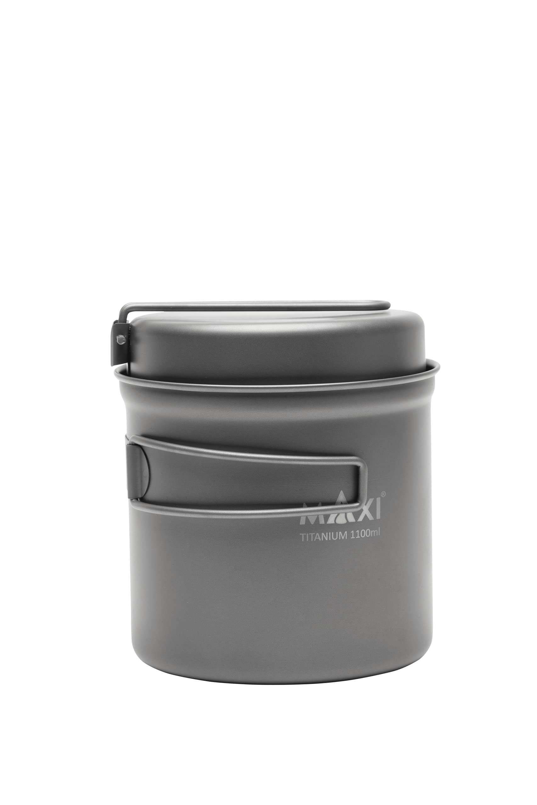 Maxi Titanium Pot 1100ml with Frying Pan Lid – Lightweight Outdoor Camping Cooking Set
