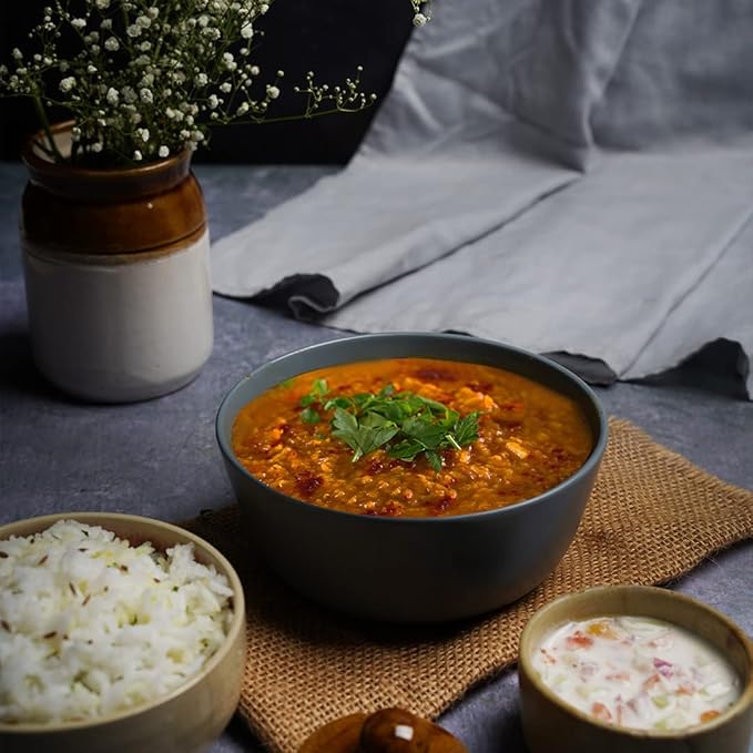 Ashoka Meals 1932, Plant-Based Lentils Curry, All-Natural Ready to Eat Meals, Authentic Dal Tadka, Portable Indian Food, Great for Lunch, Kosher Certified, Gluten-Free, No Preservatives, Pack of 1