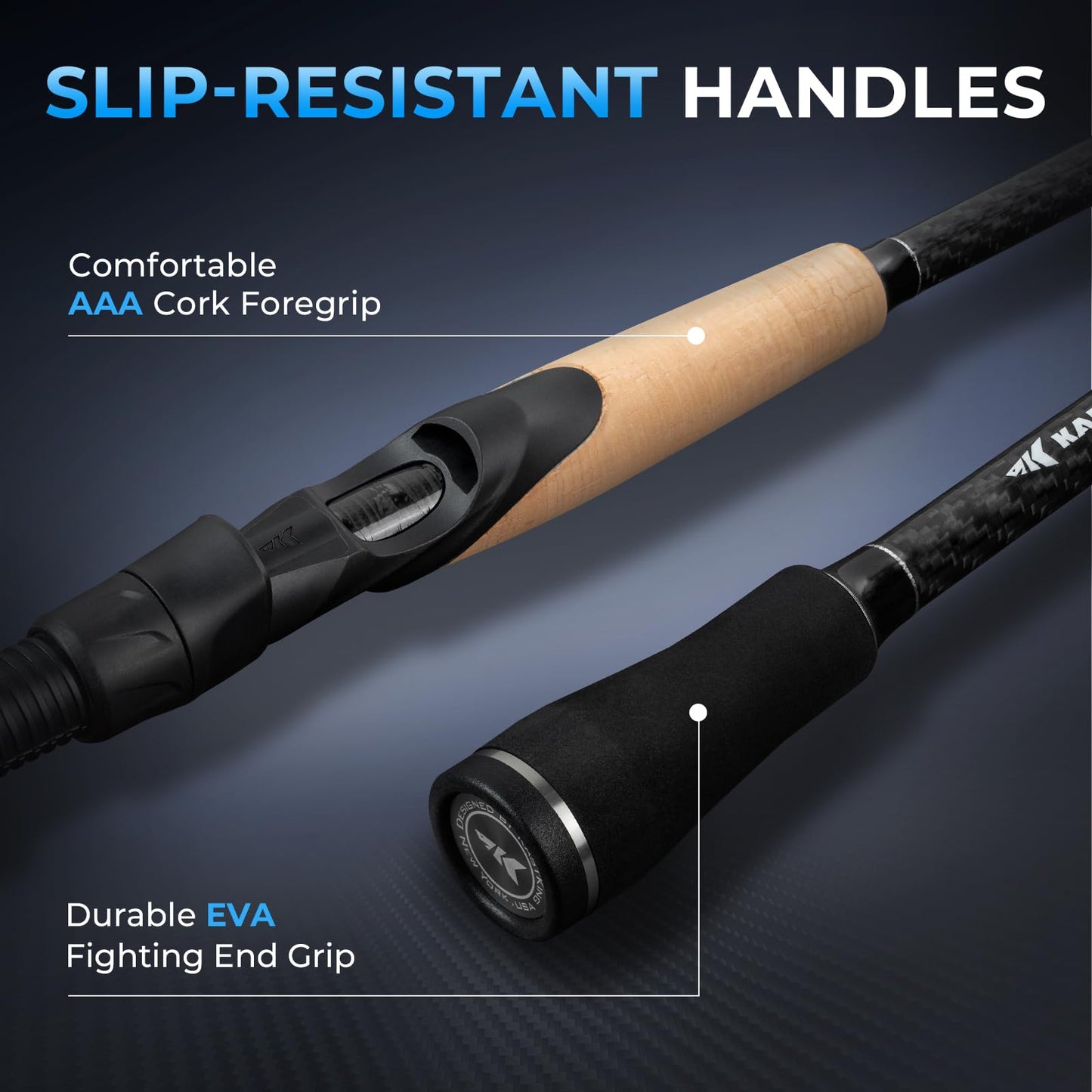 KastKing Spartacus Passage Travel Spinning Rods, Extra Twin-Tip, 7'6", MH
