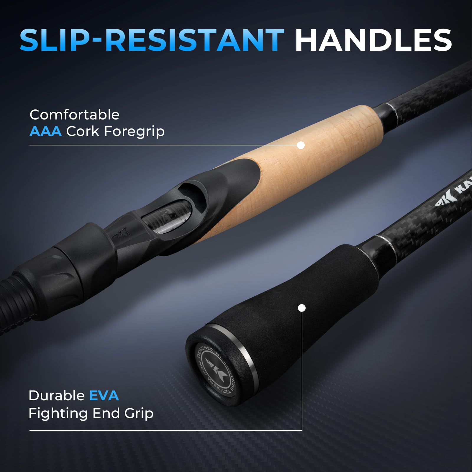 KastKing Spartacus Passage Travel Spinning Rods, Extra Twin-Tip, 7'6", MH
