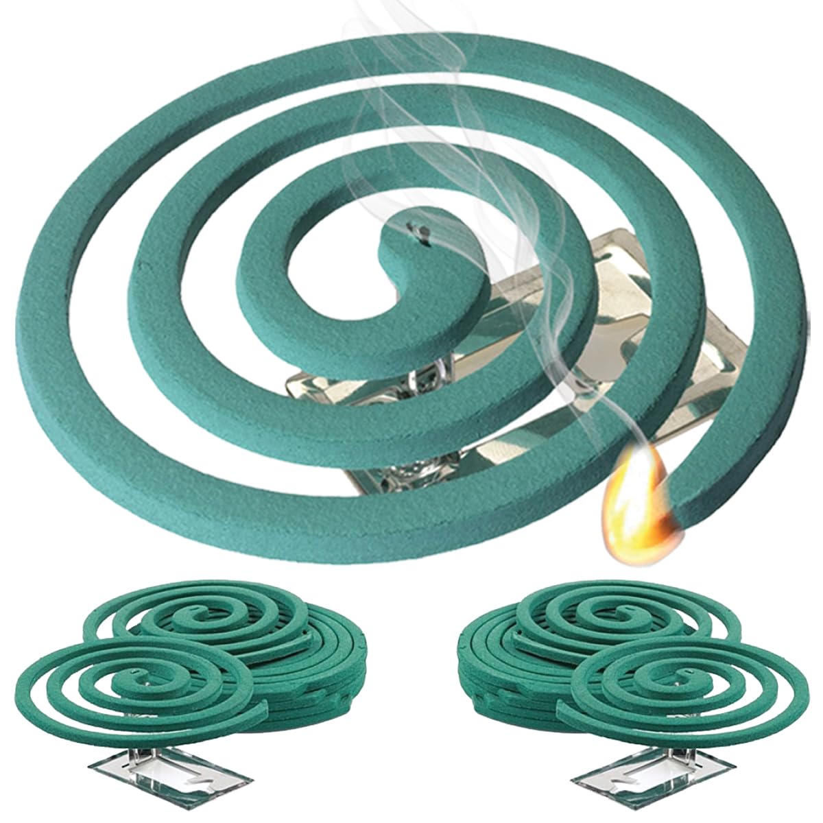 W4W Mosquito Repellent Coils - Outdoor Use Reaches Up to 10 feet - Each Burns for 5-7 Hours (Three