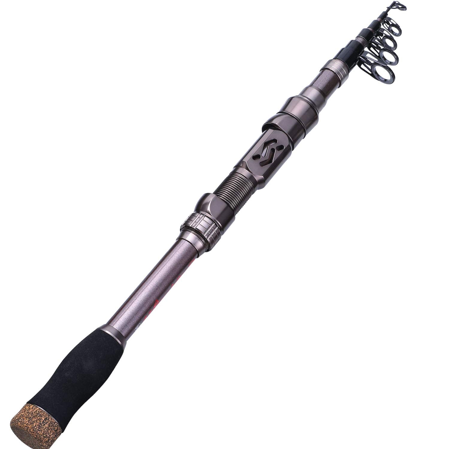 Sougayilang Fishing Rod Telescopic Fishing Rod Portable- 24 Ton Carbon Fiber,CNC Machined Reel