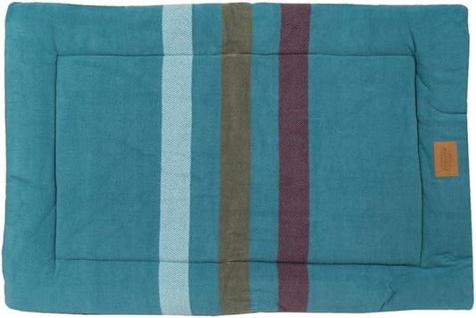 Pendleton Fleece Comfort Cushion Dog Bed - Cabin Stripe Shale, S