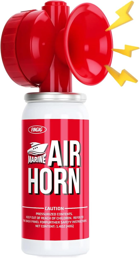 1.4oz boat Air horn, Loud Mini Safety Air Horn Can, Sports Event Starting Horn, Mini Small Compressed Blow Fog Bear Air Horn, Celebrate Victory（Red）…