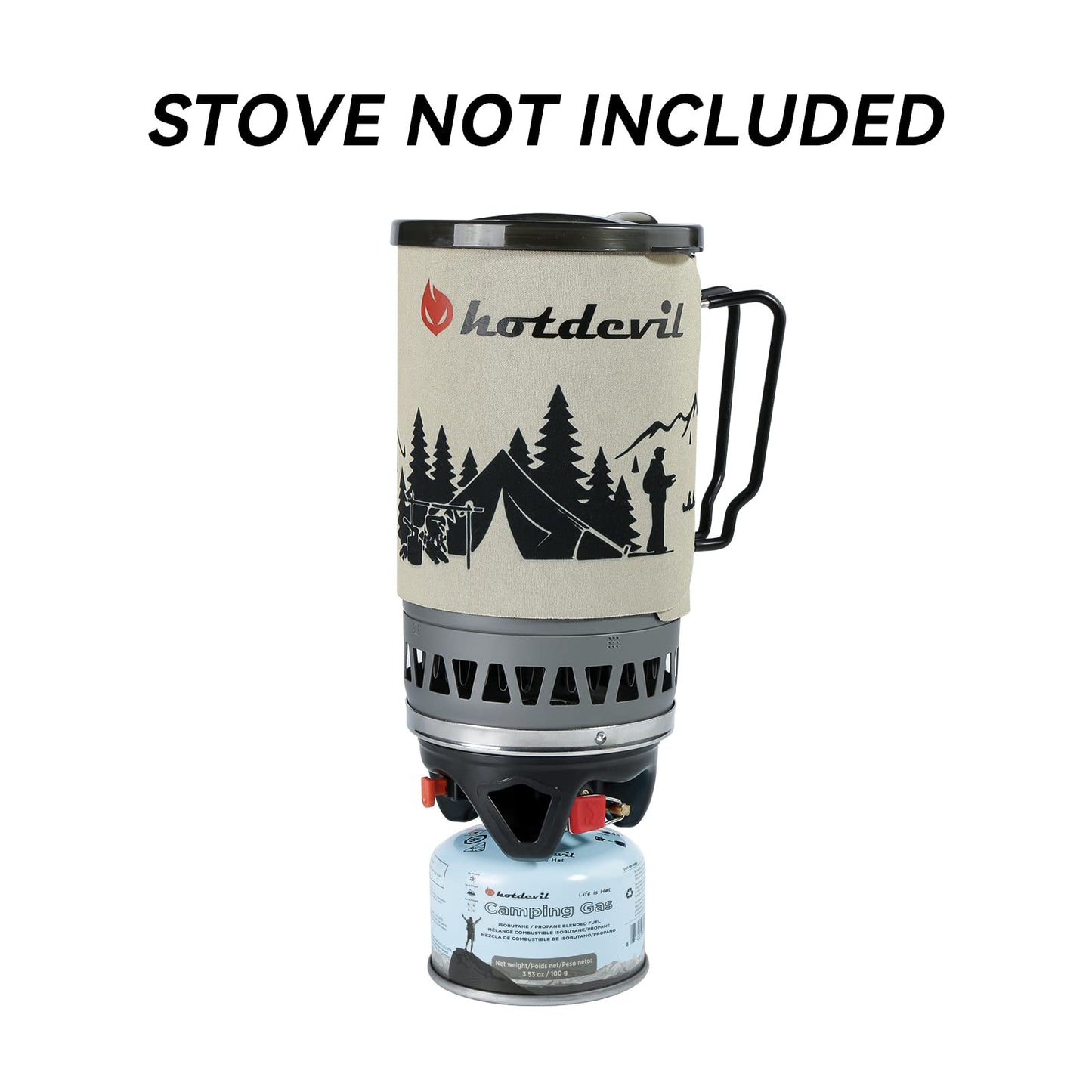 BlueFire Isobutane Fuel Canister Butane Propane Blend Fuel 100 Gram Camping Stove Fuel Gas Canister