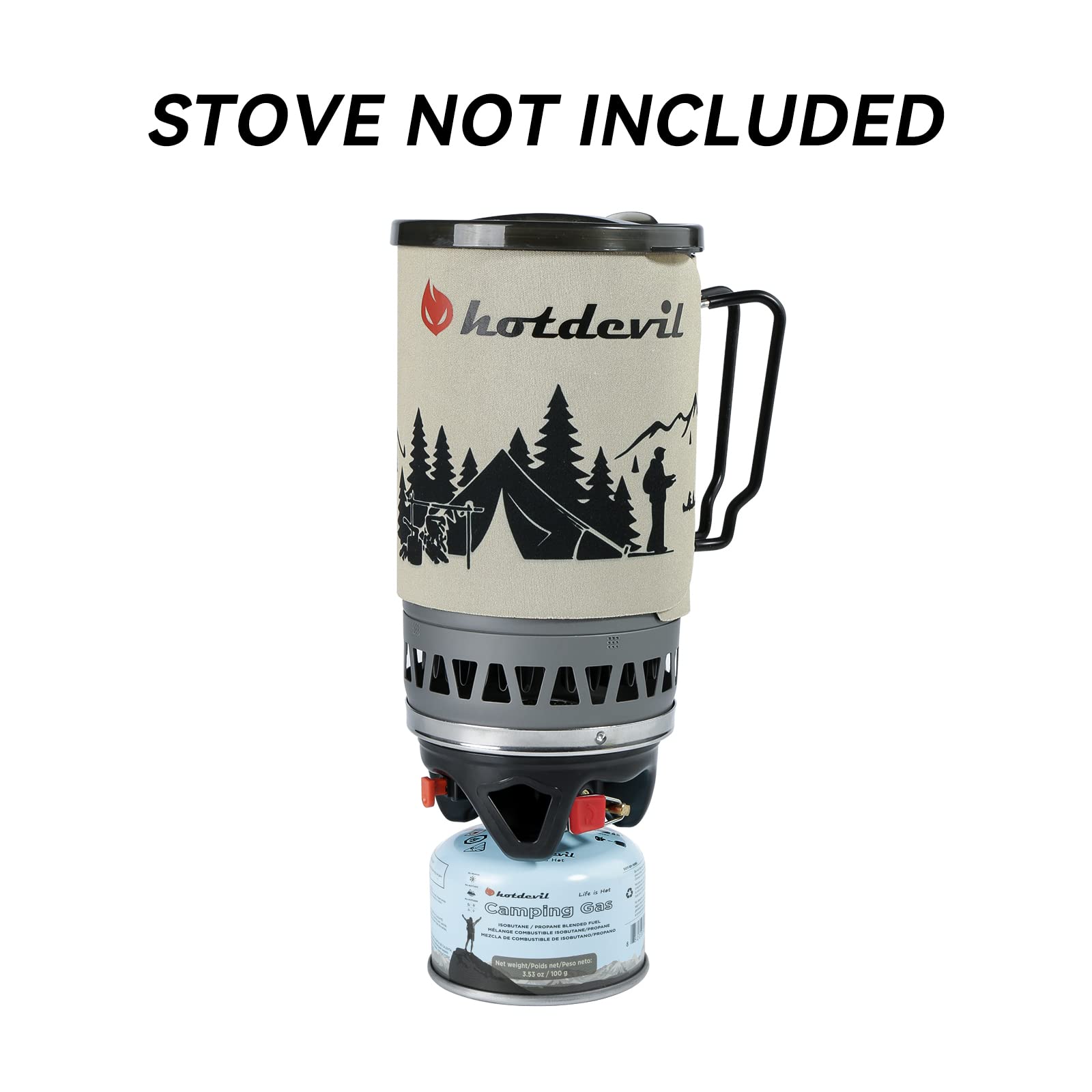 BlueFire Isobutane Fuel Canister Butane Propane Blend Fuel 100 Gram Camping Stove Fuel Gas Canister