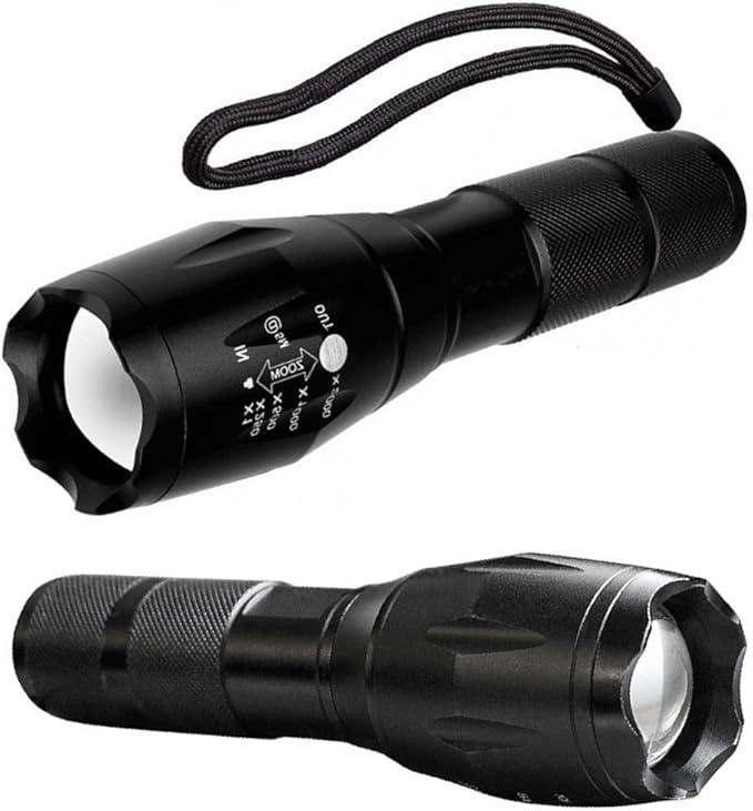 BESTSUN 4 Pcs Military Grade 5 Mode Super Bright 3000 Lumens Tactical Led Waterproof Flashlight - Best for Camping Hiking Emergency