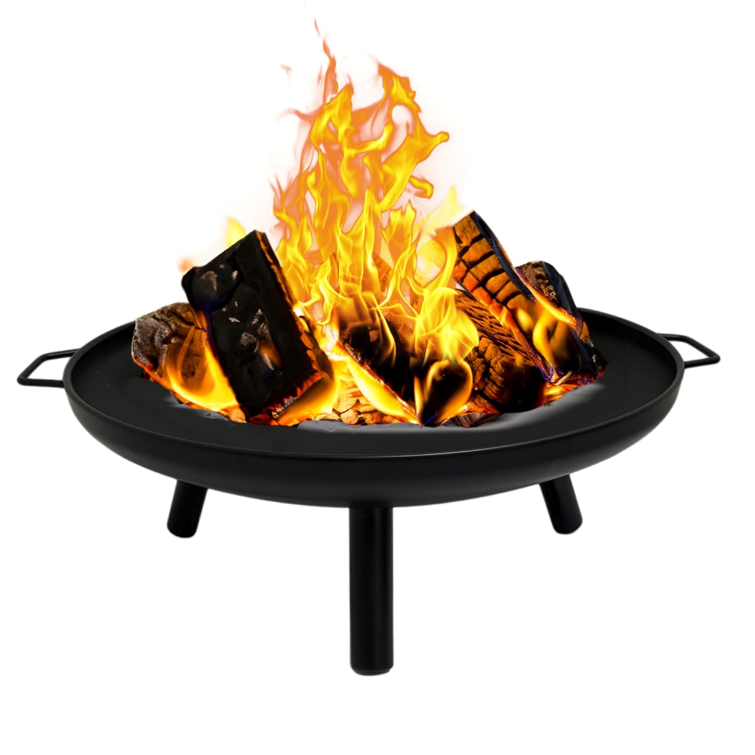 GasOne 23 in Outdoor– Wood Burning Fire Pit – Durable Alloy Steel Fire Pits for Outside – Small