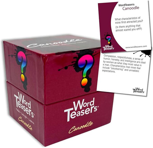 ? WORD TEASERS Canoodle Couples Conversation Cards ??Couple Game for Adults Date Night ??150 Relationship Building Question Cards