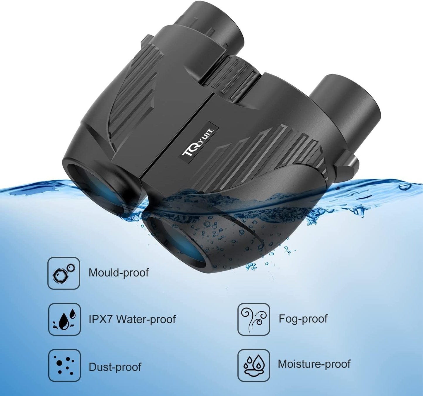 20x25 High Powered Binoculars for Adults,Compact HD Waterproof Durable and Clear BAK4 Prism FMC