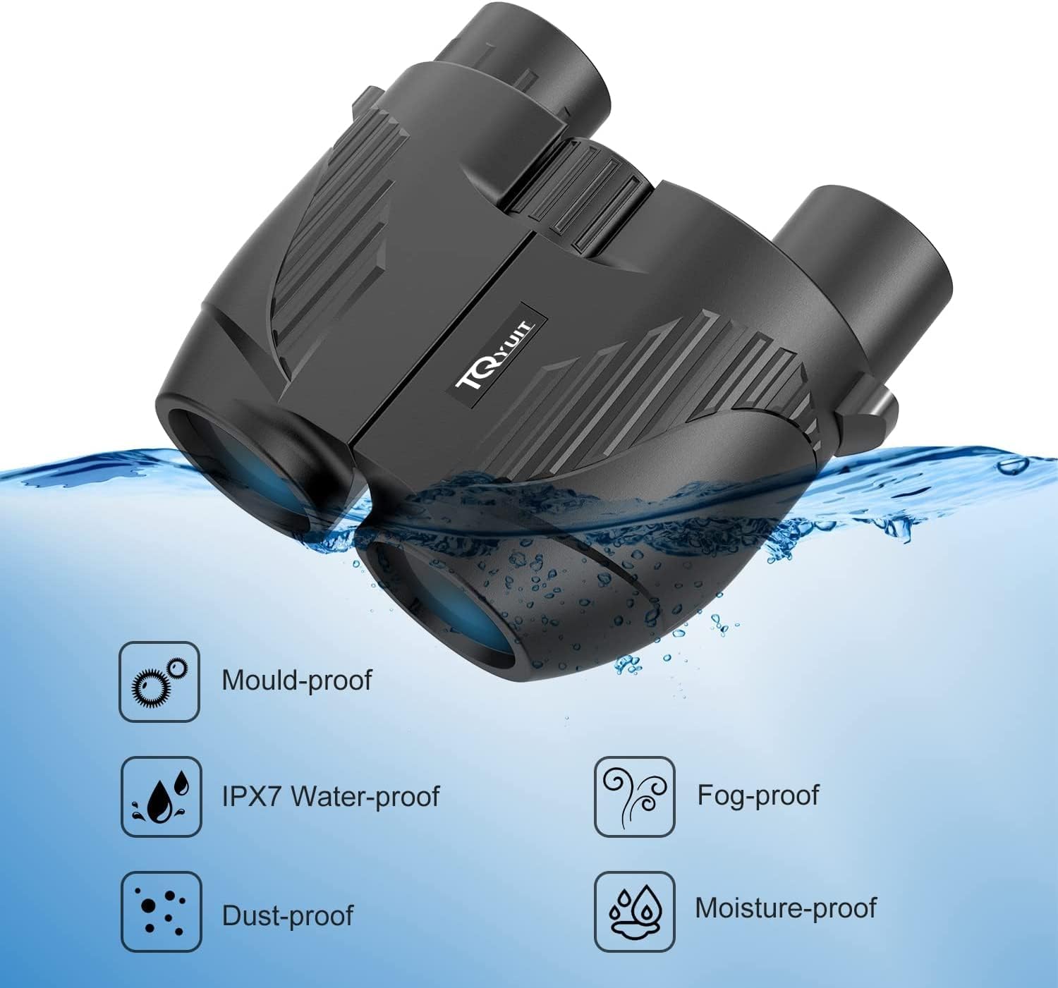 20x25 High Powered Binoculars for Adults,Compact HD Waterproof Durable and Clear BAK4 Prism FMC