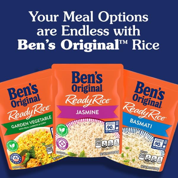 BEN'S ORIGINAL Risotto Roasted Garlic & Herb Flavored Rice, Easy Dinner Side, 8.5 oz Pouch (Pack of 12)
