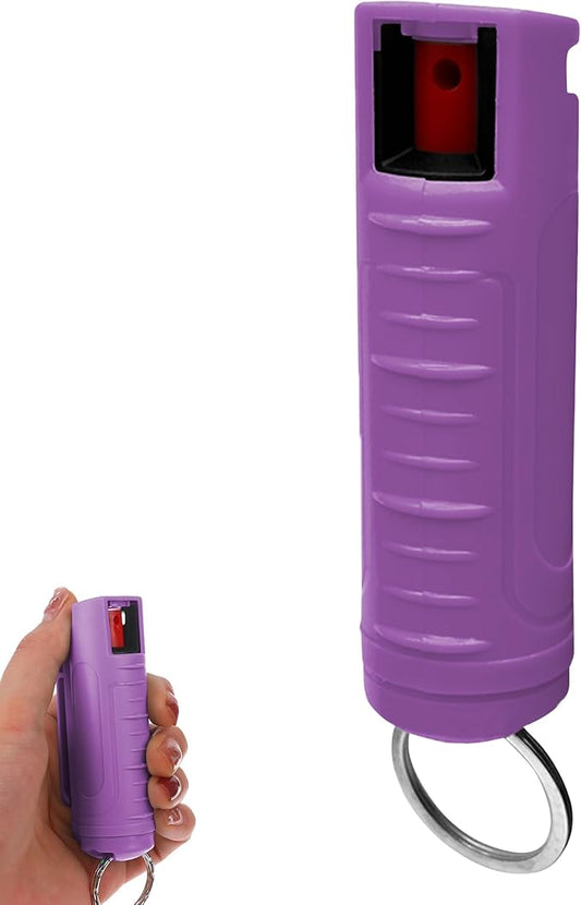 FURY Hardshell Pepper Spray - 12Ft Range, Max Strength, UV Dye Identifier, Anti-Leak &