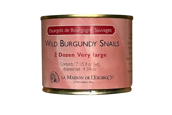 Premium Escargot Wild Burgundy Snails ??Rated Number One ??Best For Escargot Recipes, Various Sizes ??(2 Dozen Very Large)