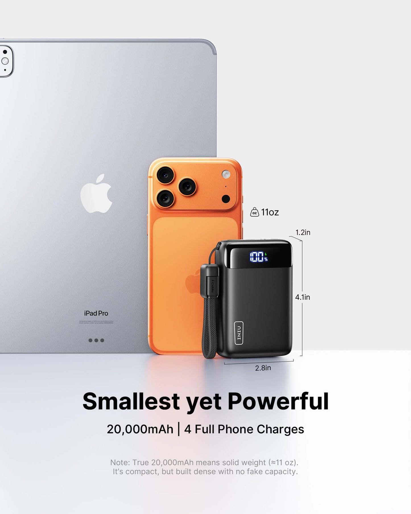 INIU Portable Charger, Smallest 20000mAh 22.5W Fast Charging Power Bank