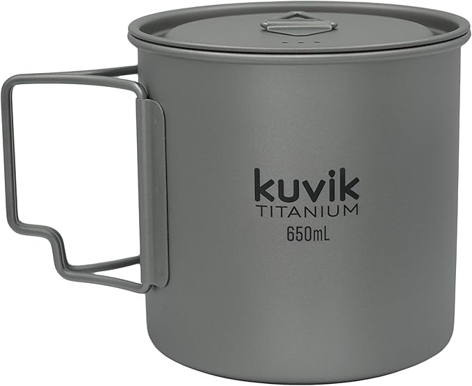 Kuvik 650ml (22 oz) Titanium Pot & 650ml (22 oz) Titanium Bowl Bundle