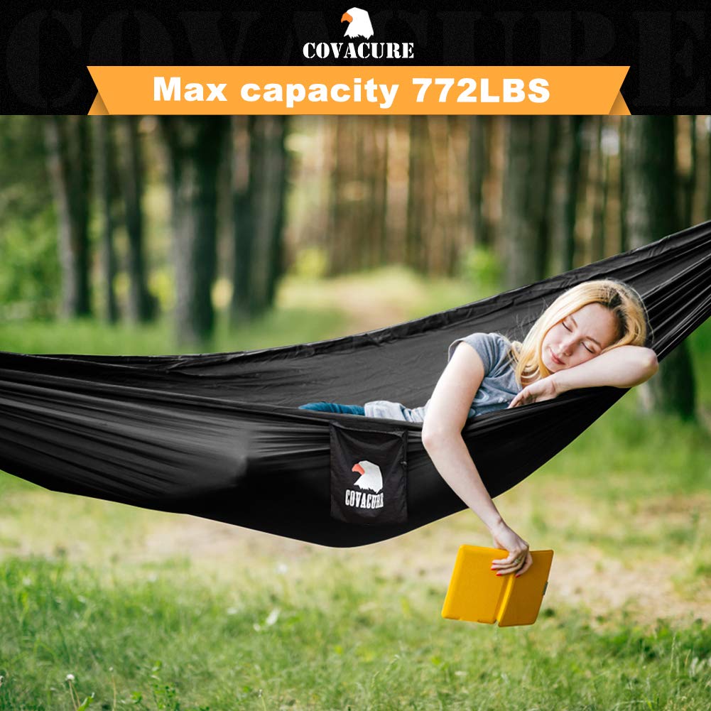 Covacure Camping Hammock - Lightweight Double Hammock, Hold Up to 772lbs, Portable Hammocks for