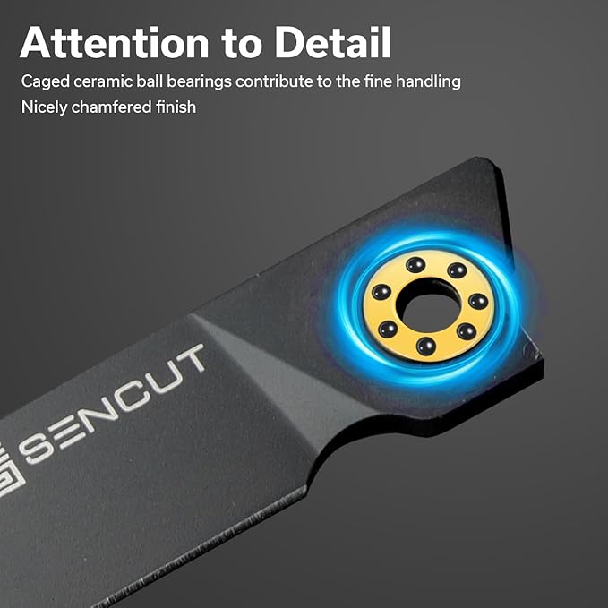 SENCUT Small Pocket Knife for Men, Front Flipper knife for EDC, Jubil Folding Knives with 2.95 inches D2 blade, G10 Handle with Liner Lock, Slim Gentleman?™s knives for Gift (Black)