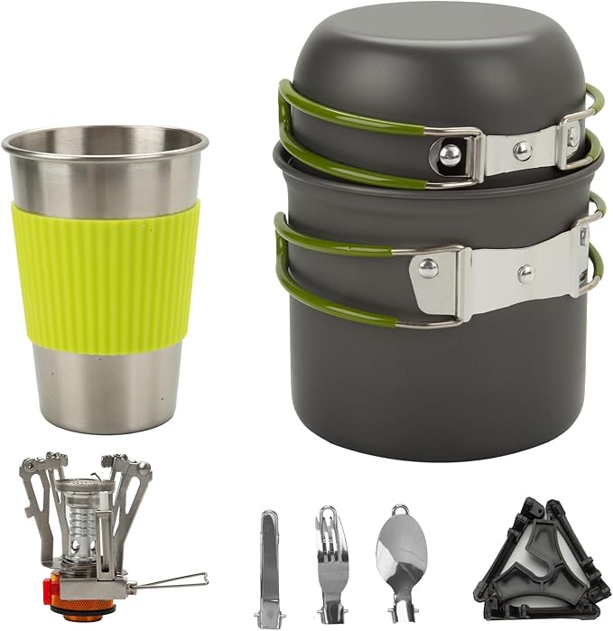Camping Cookware Set with Stove