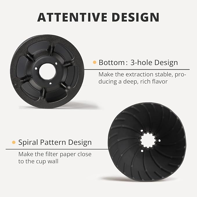 Collapsible Pour Over Coffee Dripper, Silicone Reusable Pour Over Coffee Maker for Camping, Travel, Home&Office, Single Clever Coffee Dripper With 100 V60 Filter Paper #01(1-2 Cup)
