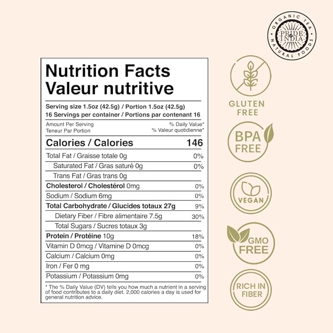 Pride Of India - Indian Split Masur Red Lentils - Protein & Fiber Rich Masoor Dal, 1.5 Pound Jar