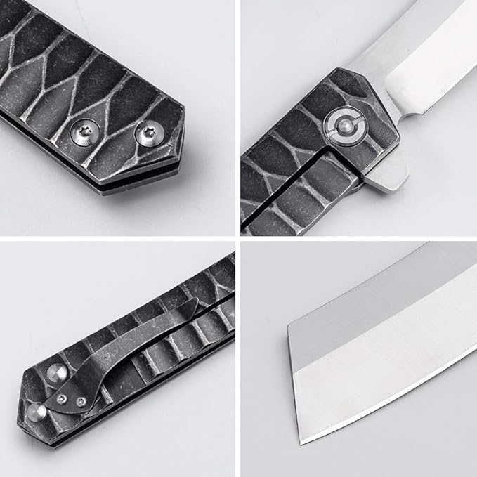 BGT Folding Tactical Knives Razor Blade Ball Bearing System Pocket Flipper Knife EDC Tools For Outdoor Camping Hiking