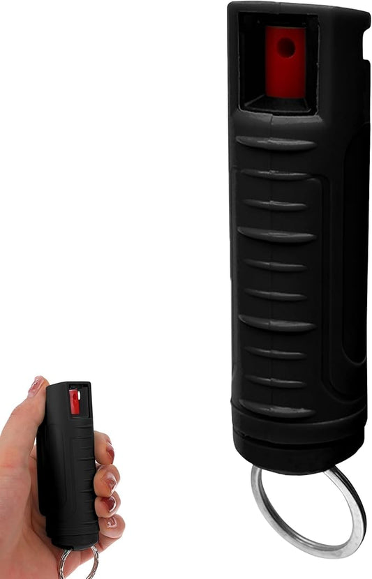 FURY Hardshell Pepper Spray - 12Ft Range, Max Strength, UV Dye Identifier, Anti-Leak &