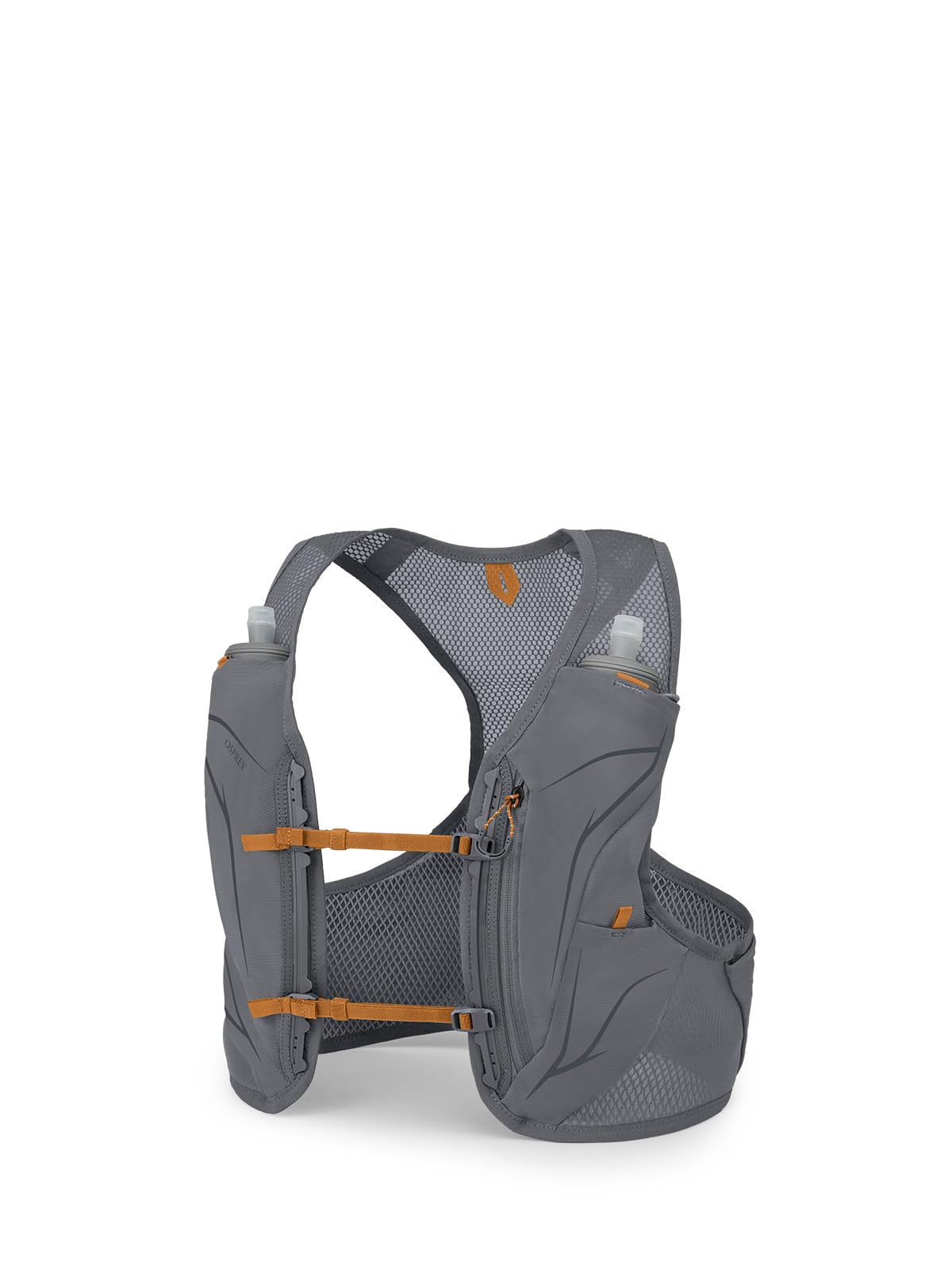 Osprey Duro LT Men's Running Hydration Vest with Hydraulics Soft Flasks, Phantom Grey/Toffee