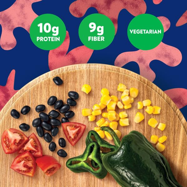 BEN'S ORIGINAL Street Food Bean & Rice Burrito Bowl, Prepared Entrée, Microwave in 90 Seconds, 9 oz (Pack of 6)
