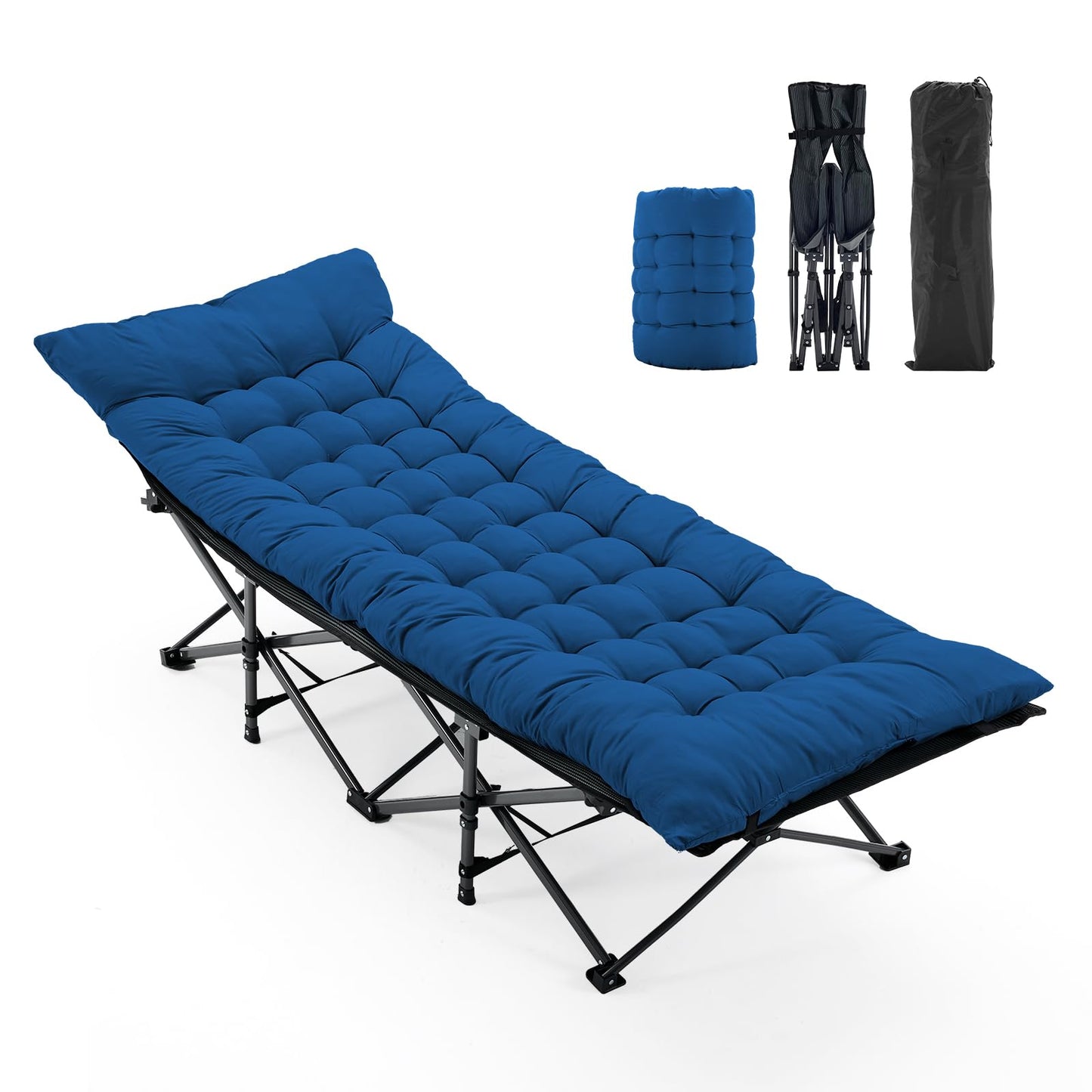 OLIXIS Camping Cot, Camping Bed, Sleeping Cot, Rollaway Bed