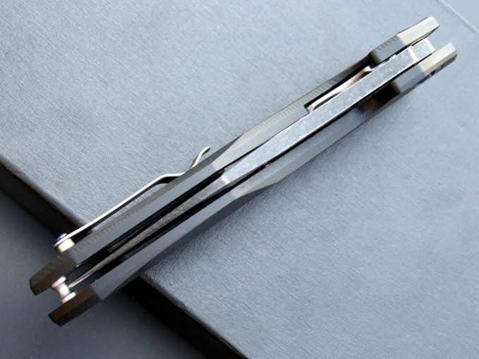 Eafengrow EF226 Folding Knives D2 Steel Blade and G10 Handle Knife Outdoor Camping Hiking EDC Tools (black)