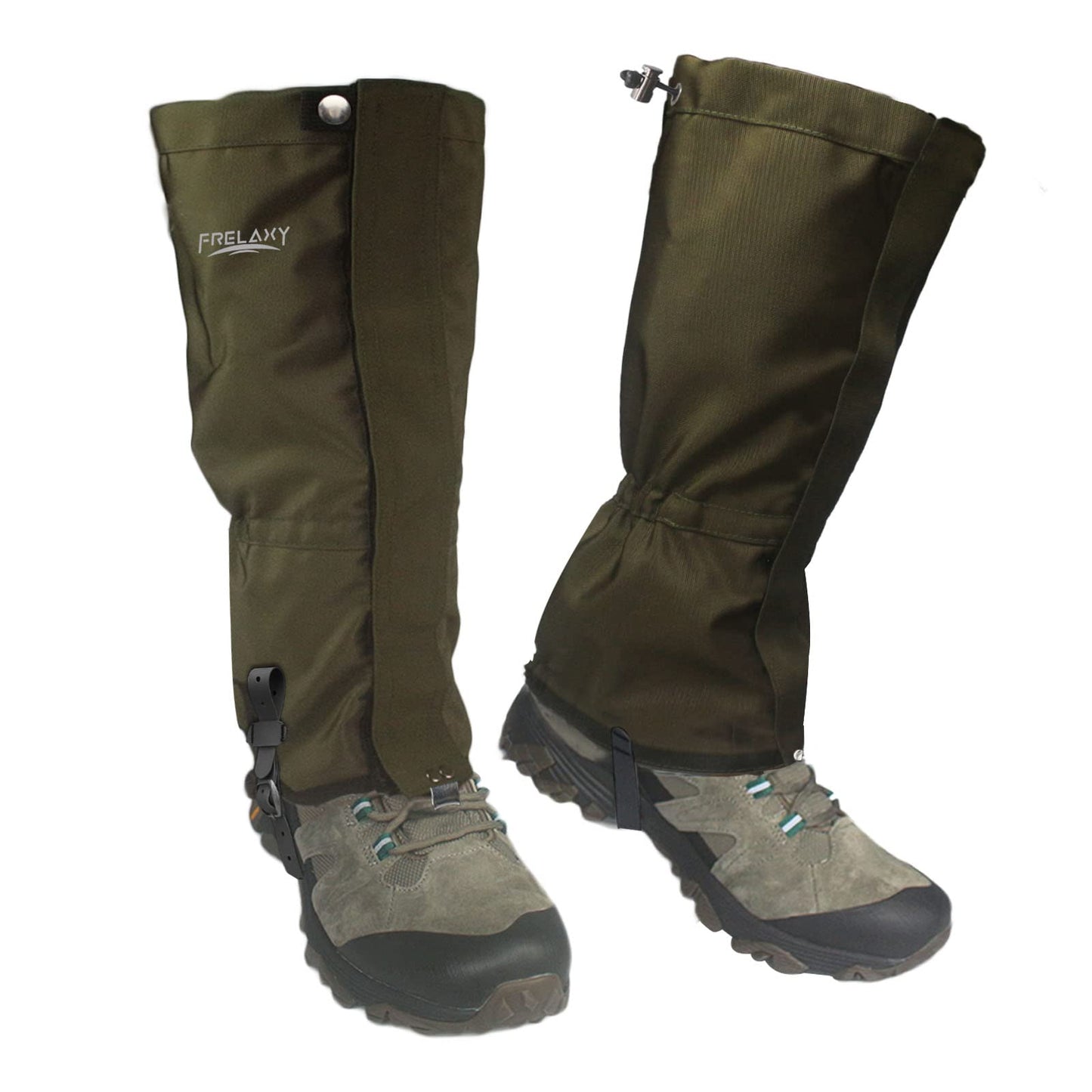 Frelaxy Leg Gaiters 100% Waterproof Hiking Gaiters, Hunting Gaiters with Upgraded Rubber Foot