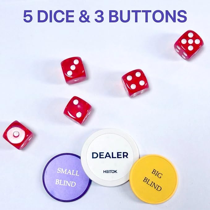 Poker Chip Set - Classic 300PCS Poker Set with Aluminum Case, 11.5 Gram Casino Chips for Texas Holdem Blackjack Gambling