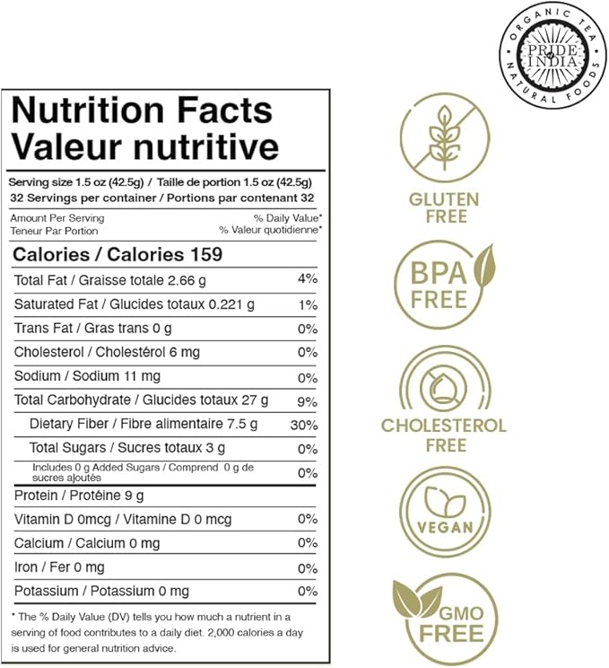 Pride Of India - Indian Split Yellow Chickpea Lentils - Protein & Fiber Rich Chana Dal, 3.0 Pound Jar