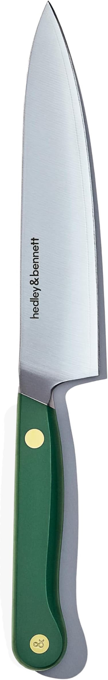 hedley & bennett Utility Knife - 5.6 Inches Japanese 3-Layer High Stainless Steel Blade, Sharp Plain Edge for Fruits & Vegetables - Shiso (Green)