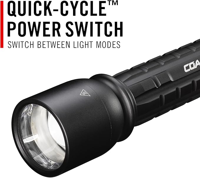 Coast XP14R 4500 Lumen USB-C Rechargeable LED Flashlight with Slide Focus®?¯and Pure Beam® Focusing Optic, 5 Light Modes