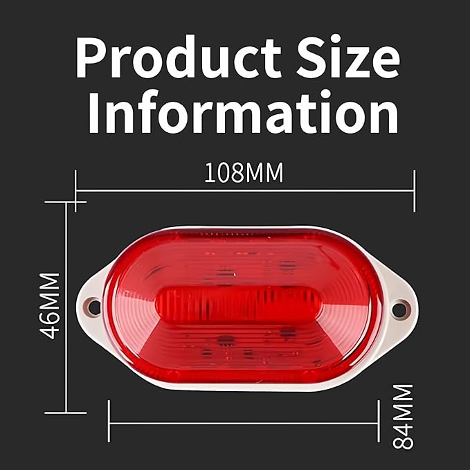 Magnetic LED Steady Warning Light with Buzzer, Continuous Emergency Beacon Alarm Safety Lamp for Machinery, Factory, Truck, Warehouse, Construction, Industrial Vehicles LTE-5051J