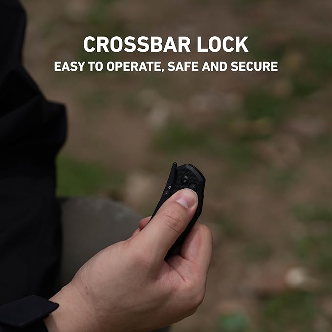 CJRB Nanner Pocket Knife, 3.23'' AR-RPM9 Steel Blade with G10 Handle, Sharp EDC Knife with Crossbar Lock for Camping Hiking, Designed by Dustin Rhodes(J1955 Black)