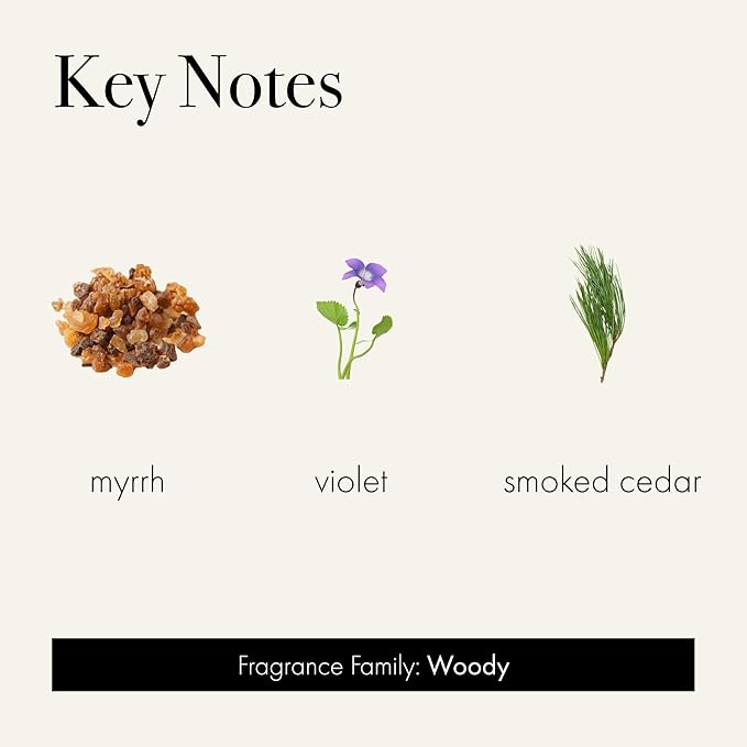 LAFCO New York 2025 Holiday Signature Candle, Winter Violet - 15.5 oz - 90-Hour Burn Time - Reusable, Hand Blown Glass Vessel - Made in The USA