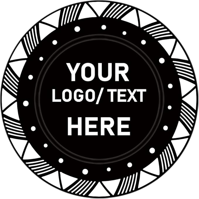 100 Custom Plastic Poker Chips, Print with Personalized Text, for Texas Hold'em Poker, Card Club or Late Night Poker Games