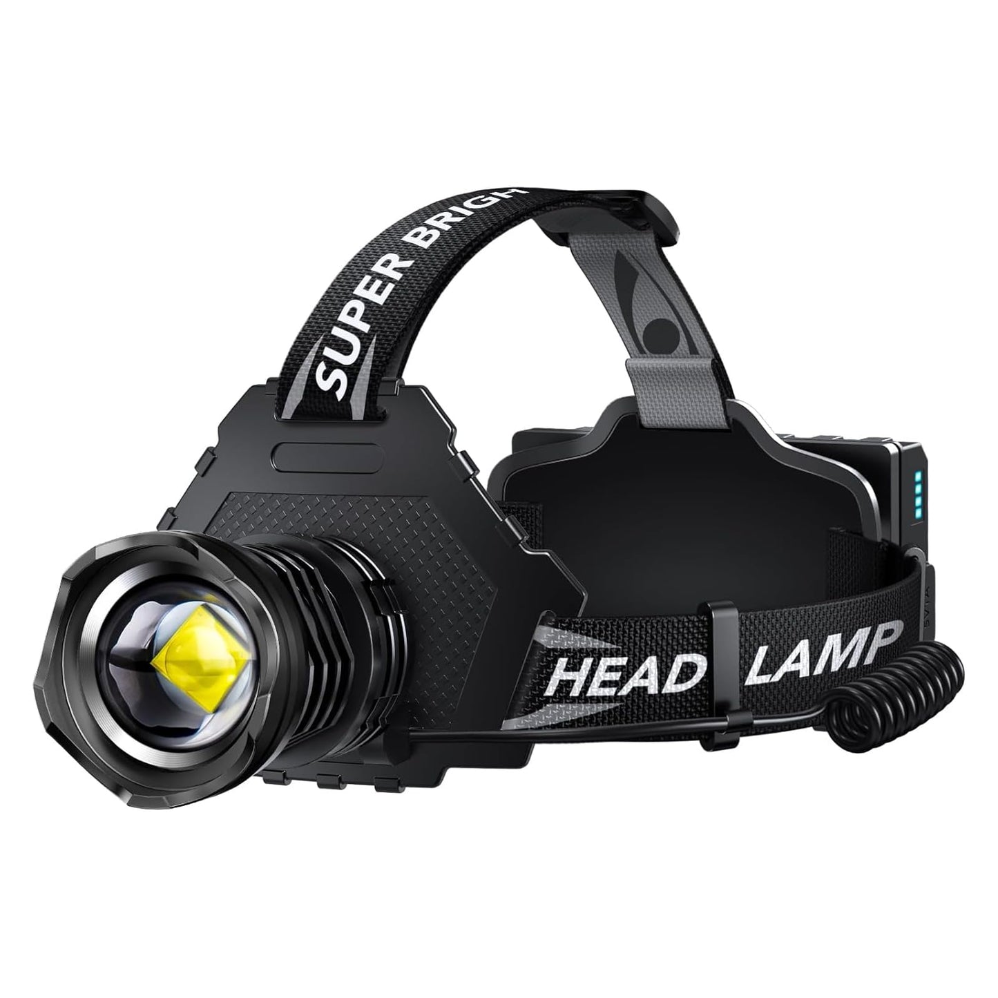 AKNEAR Rechargeable LED Headlamp 99000 High lumens Super Bright, Powerful