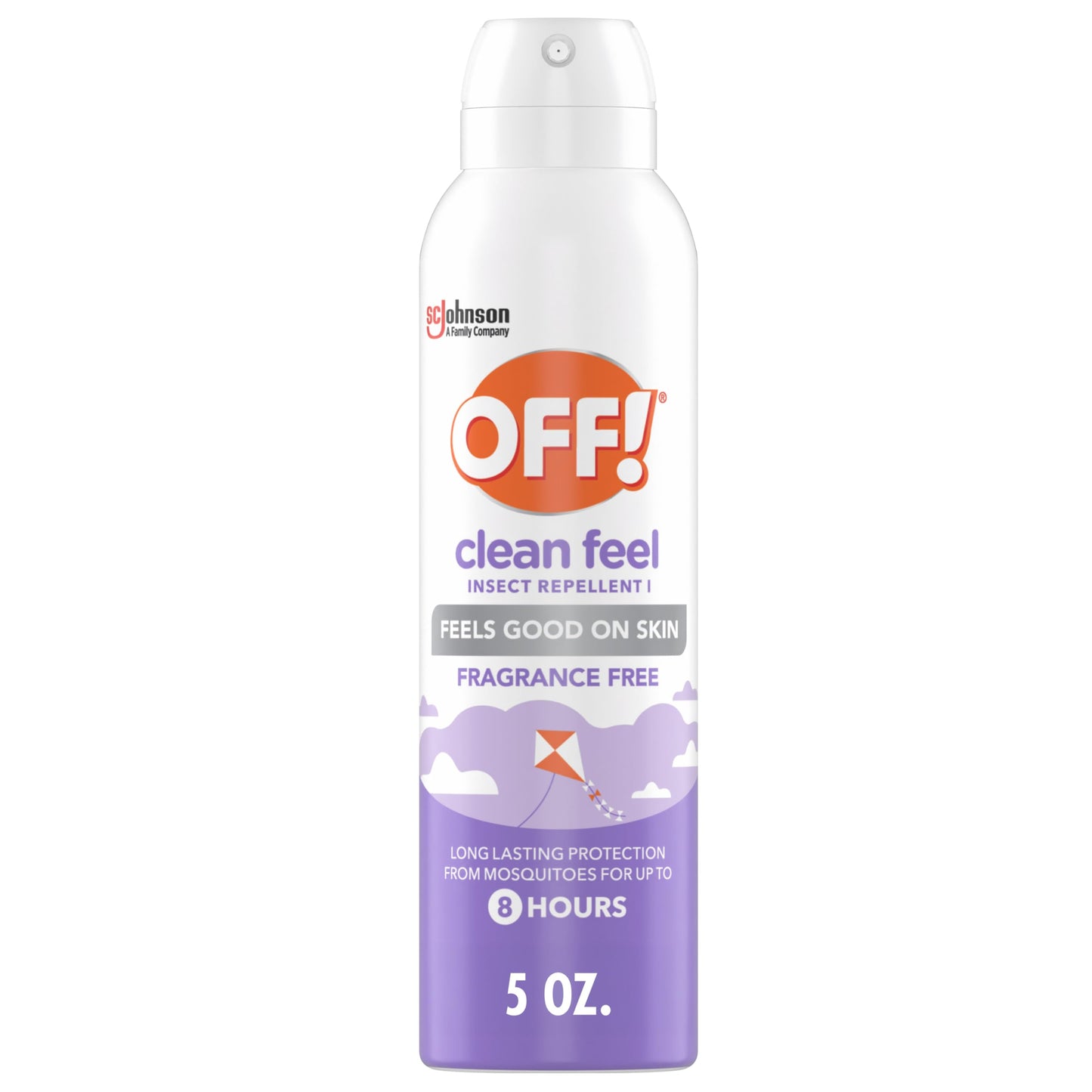 OFF! Clean Feel Insect Repellent Aerosol with 20% Picaridin - Long-Lasting DEET-Free Protection