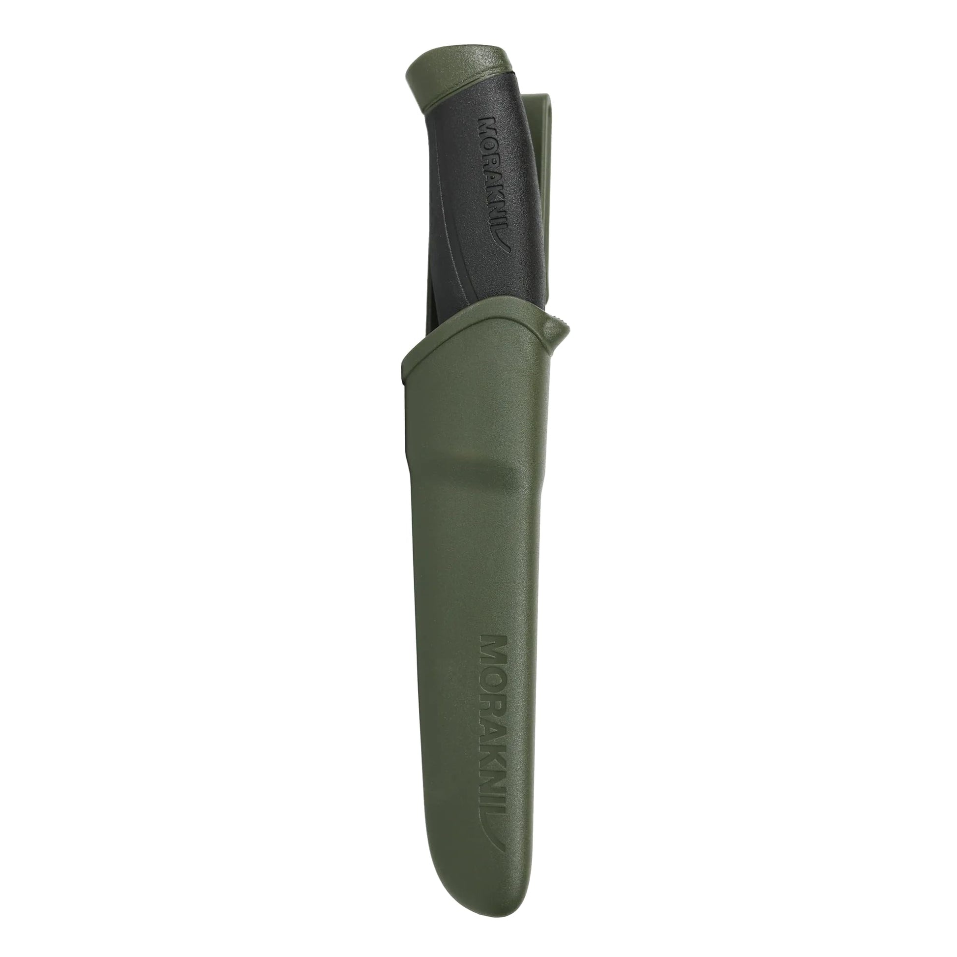 Morakniv Companion Fixed Blade Outdoor Knife with Stainless Steel Blade, 4.1-Inch, Military Green