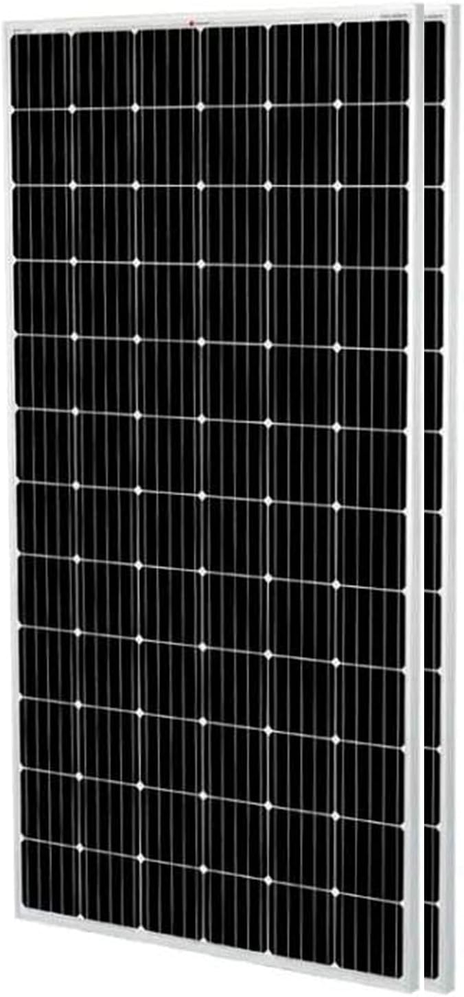 2Pcs 360W Solar Panels 12/24Volt High-Efficiency, PV Module Power Charger for RV Marine Cabin Roof Home Farm Battery and Other Off-Grid Applications