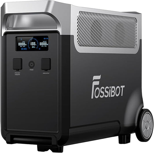 FOSSiBOT FB3840 LiFePO4 upgraded version 3840Wh Capacity Expandable Up to 11520Wh Power Station, Quick Charge, Additional Battery for Home, Emergency Power, Camping Trips Travel，RV