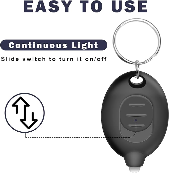 Mini LED Keychain Flashlights Ultra Bright White Light Compact Pocket Flashlight, Small Micro Keychain Flashlight for Emergency Lighting Outdoor - Multicolor Shell (8-Pack)