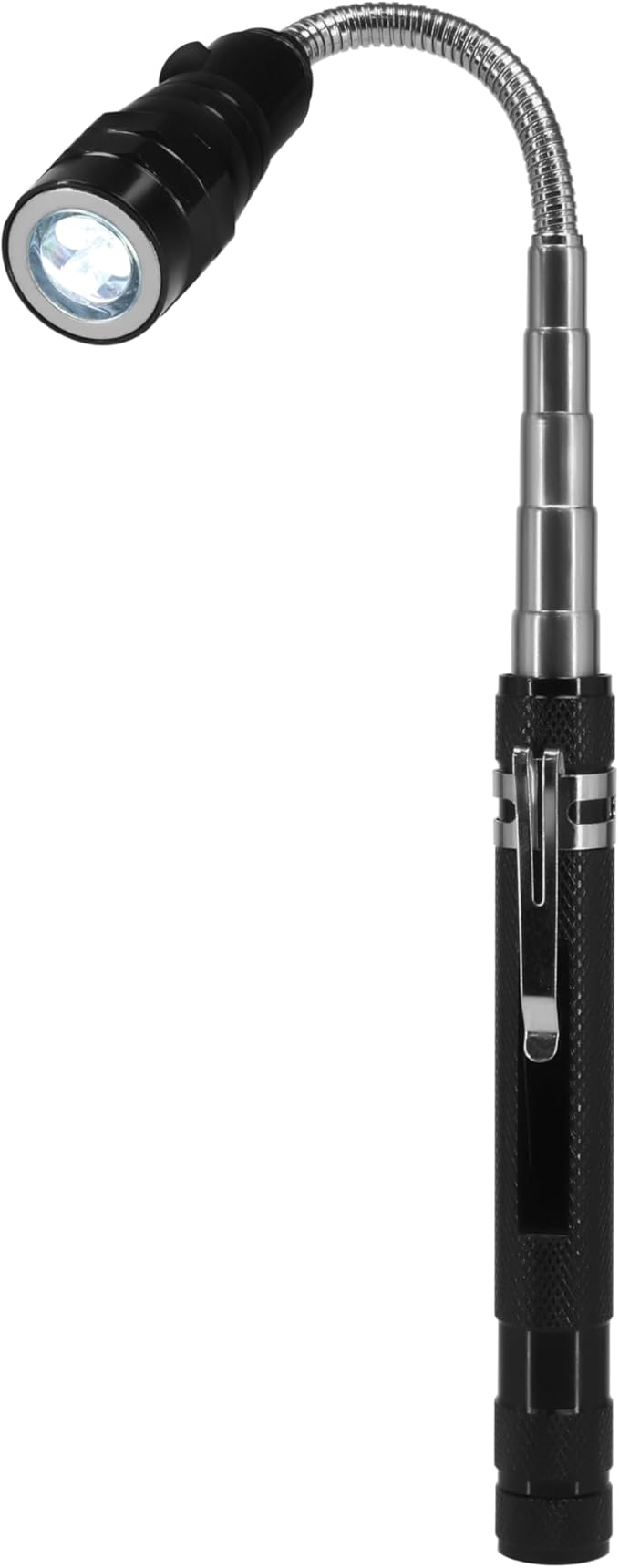 Magnetic Telescopic Elastic Neck Picking Tools, Portable Expandable Magnetic Telescopic LED Flashlight Magnetic Pickup Tools Work Lights Flashlight Magnetic, Outdoor Multi-Purpose Flashlight