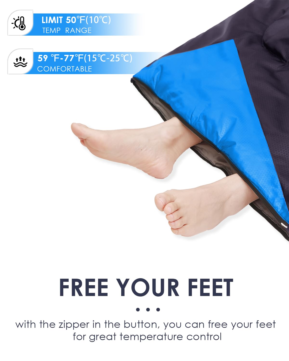 Sleeping Bags for Adults Backpacking Lightweight Waterproof- Cold Weather Sleeping Bag for Girls