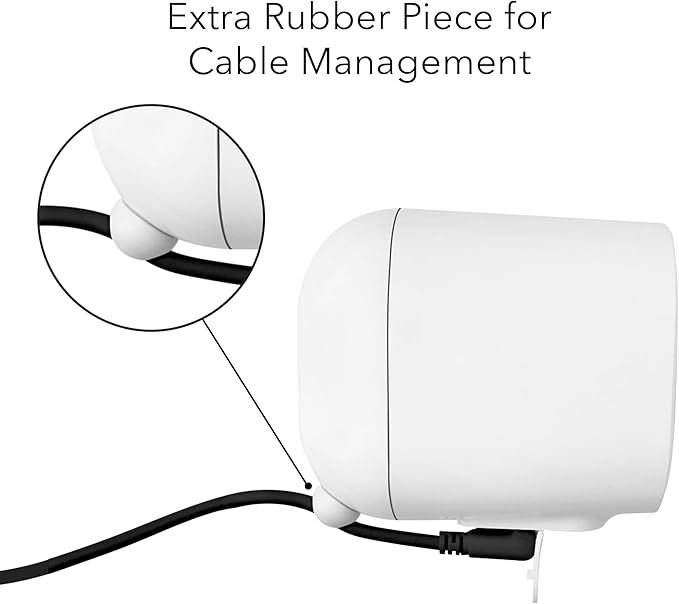Wasserstein Solar Panel Compatible with Arlo Essential 2K Outdoor Security Camera (2nd Gen) / XL (2nd Gen) & Essential Spotlight (Camera NOT Included) - (3-Pack, Black)